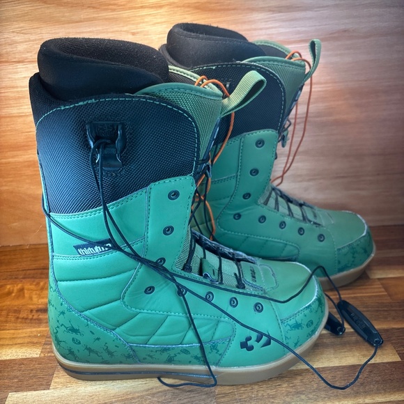 THIRTYTWO SNOWBOARD BOOTS GREEN SIZE M 7.5 SEXTON FIT FALL 2011 - Picture 4 of 9